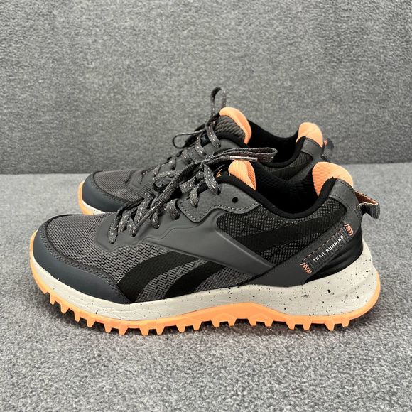 Reebok Sneakers Womens 8 Gray Coral Ortholite Trail Running Athletic Shoes - Picture 3 of 16